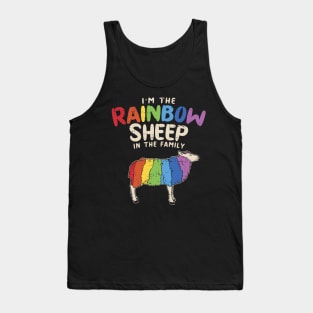 I'm The Rainbow Sheep In The Family Tank Top